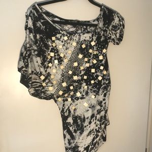 Adam pour Eve Asymmetrical Beautifully Design Top